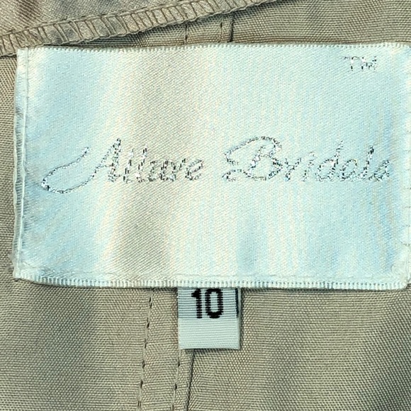 One Side Shoulder Cappuccino and Black Cocktail Dress by Allure Bridal - Picture 8 of 12